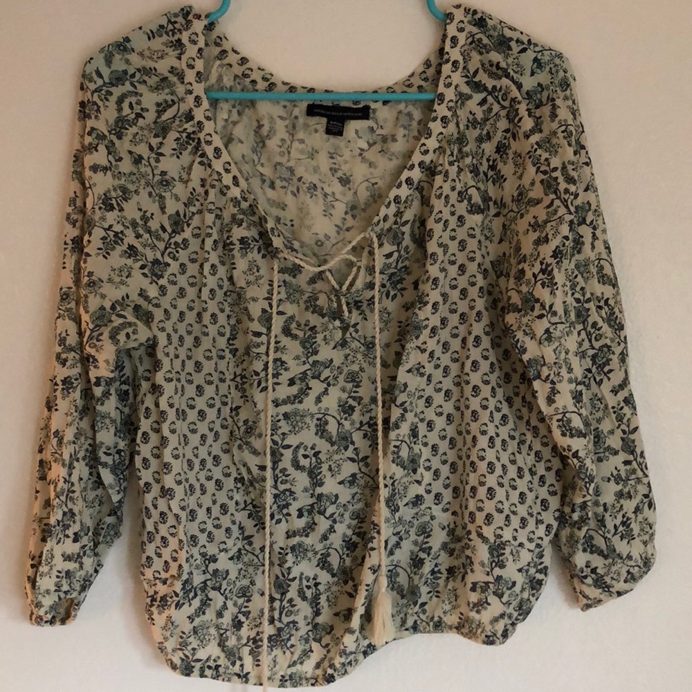 AE floral blouse